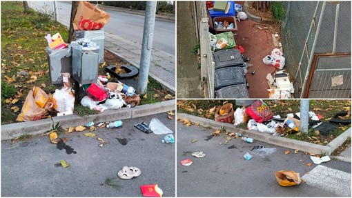 A Imperia brutto biglietto da visita per l’immondizia abbandonata impropriamente per strada