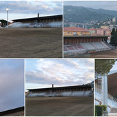 Torna (finalmente) l'erba verde nello stadio comunale &quot;Nino Ciccione&quot; (foto e video)