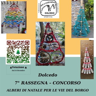 Dolcedo: 'Alberi di Natale per le vie del borgo', la 7a edizione della rassegna concorso