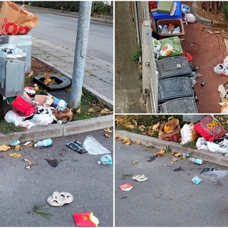 A Imperia brutto biglietto da visita per l’immondizia abbandonata impropriamente per strada