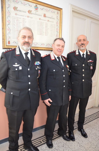 Il luogotenente Giorgio Allerino, comandante della Stazione di Nava dei carabinieri, lascia il servizio attivo