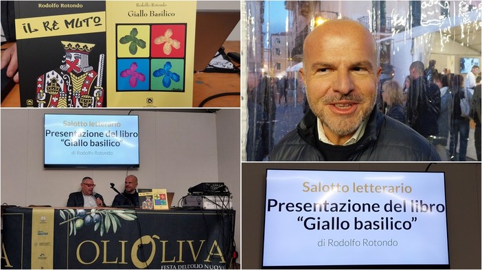 Salotti Letterari Olioliva, Rodolfo Rotondo presenta il romanzo &quot;Giallo Basilico&quot; (video)