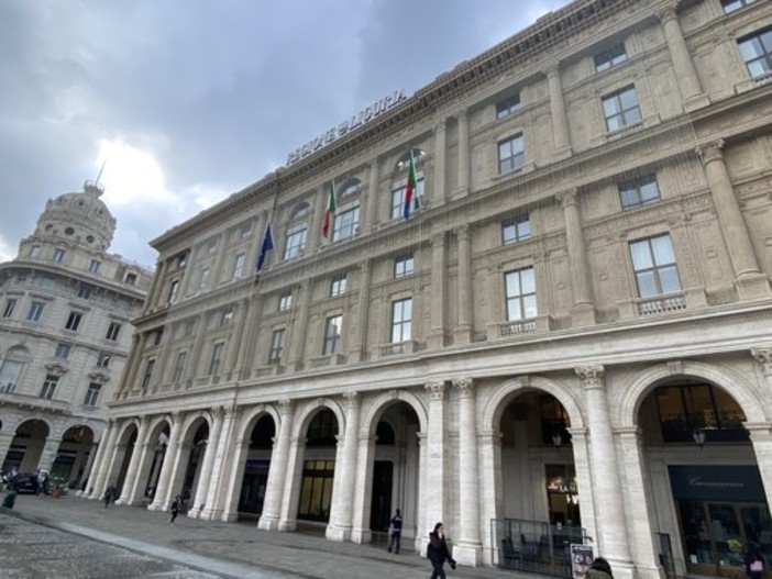 La sede di Regione Liguria in piazza De Ferrari a Genova