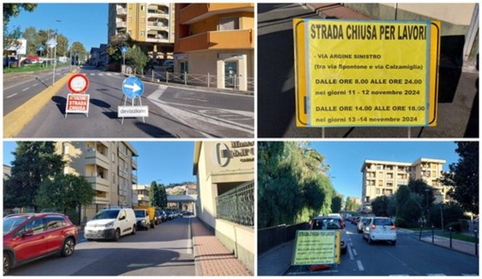 Imperia, revocata l'ordinanza di chiusura di via Argine sinistro