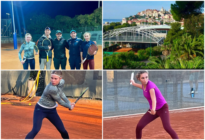 Gli allievi del Tennis Club Imperia a lezione da Thomas Fabbiano, maestro da Grande Slam