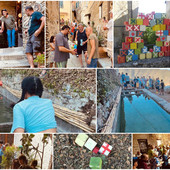 Ferragosto, a Tavole il trofeo di bocce quadrate itinerante: vince una coppia di turisti (foto e video)