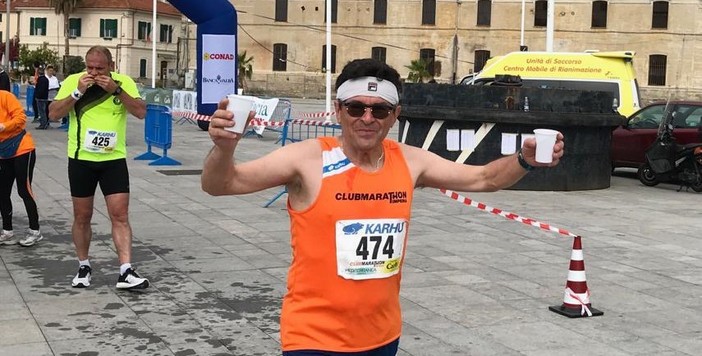 Il presidentissimo del Club Marathon di Imperia William Stua